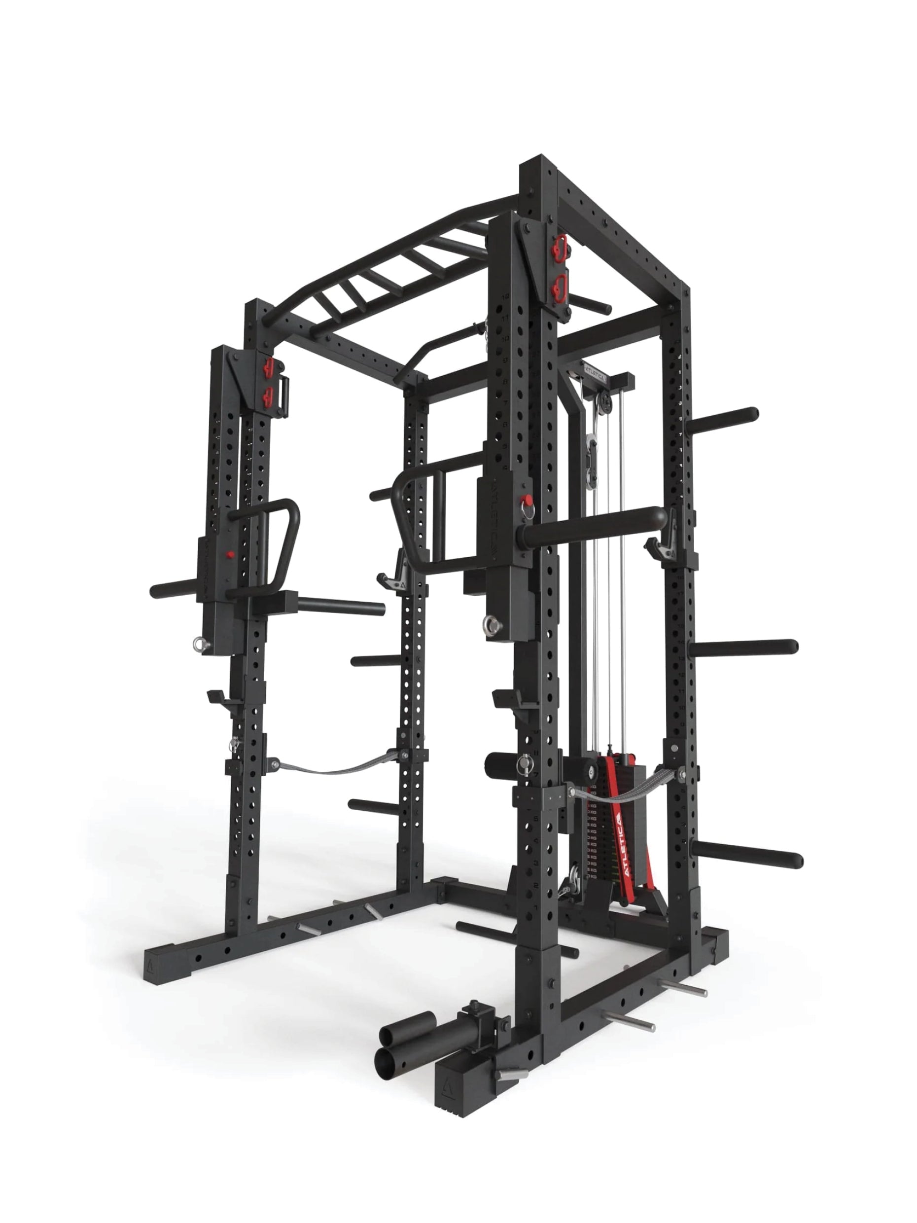 Atletica R7-Helix Power Rack mit 90kg oder 120kg Steckgewichten